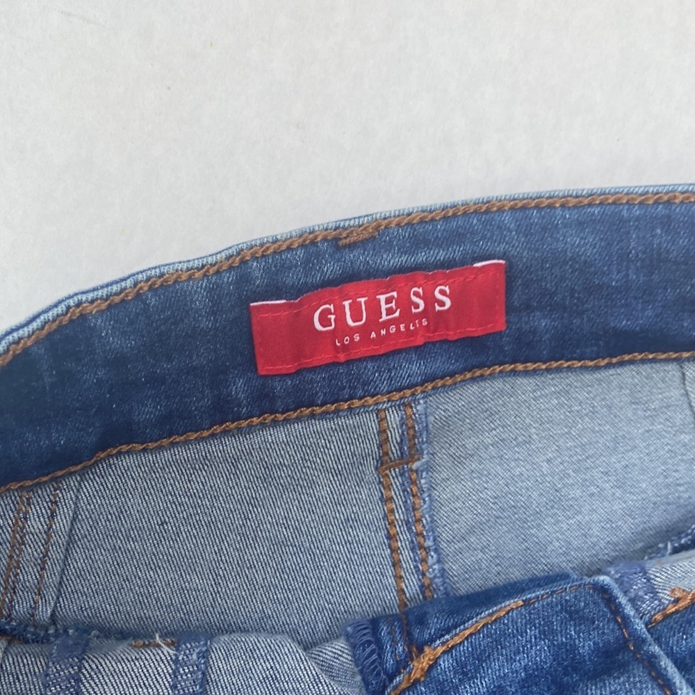 New GUESS Skinny Destroyed jeans SZ 24 - Picture 7 of 9